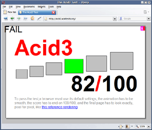 The Acid3 Test - Opera 9.50 build10034