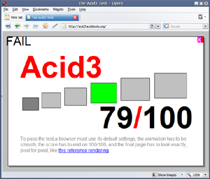 The Acid3 Test - Opera 9.50 build 9864