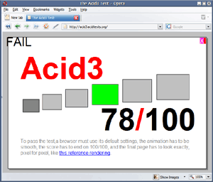 The Acid3 Test
 - Opera 9.50 Beta 2 build 9945