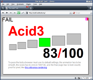The Acid3 Test - Opera 9.50 build10048