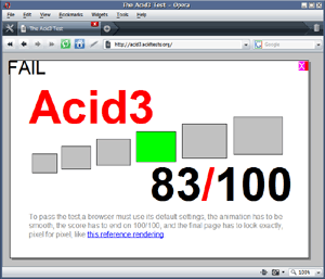 The Acid3 Test - Opera 9.50 build10081