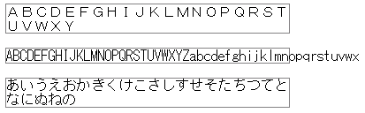 Opera9.10で上記の文書を表示した結果